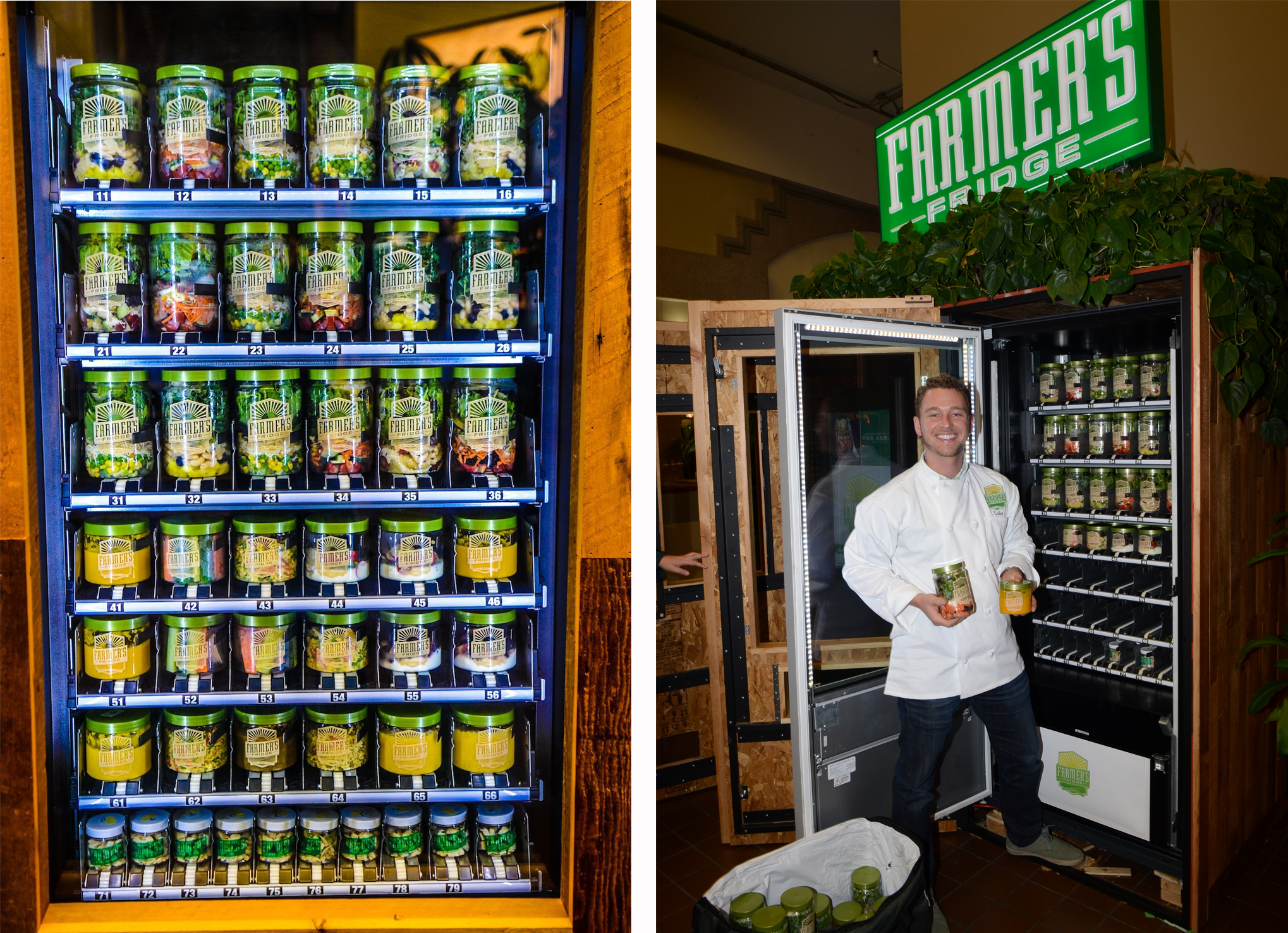 Máquina de Vending Farmer's Fridge Peanut Design Studio