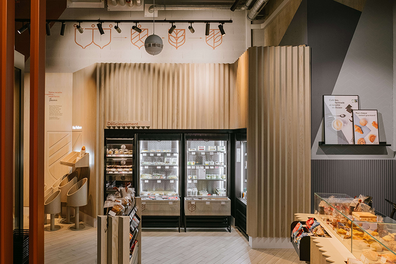 Panadería-cafetería Pouly en Suiza, diseñadas por Author Studio